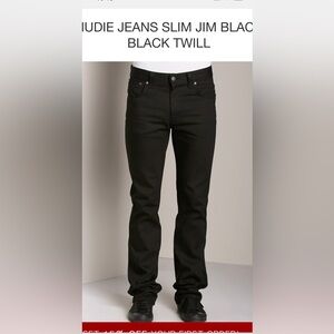 Nudie Slim Jim Twill Jeans, Men’s, Black